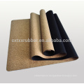 Eco amigable corcho natural de goma gimnasio ejercicio de yoga mat